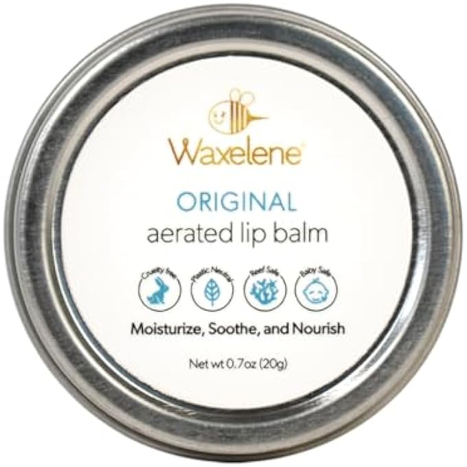 Waxelene AERATED LIP BALM TIN COMBO PACK, 4 PIECE, BEST LIP BALM EVER ORGANIC MULTIPURPOSE OINTMENT BABY ECZEMA DRY SENSITIVE SKIN CHAPPED LIPS SALVE - Image 2